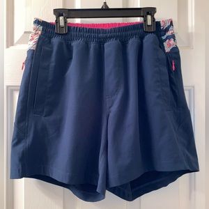 Birddogs Boom For Your Boomstick Men’s Shorts 6” Size Small Navy Blue